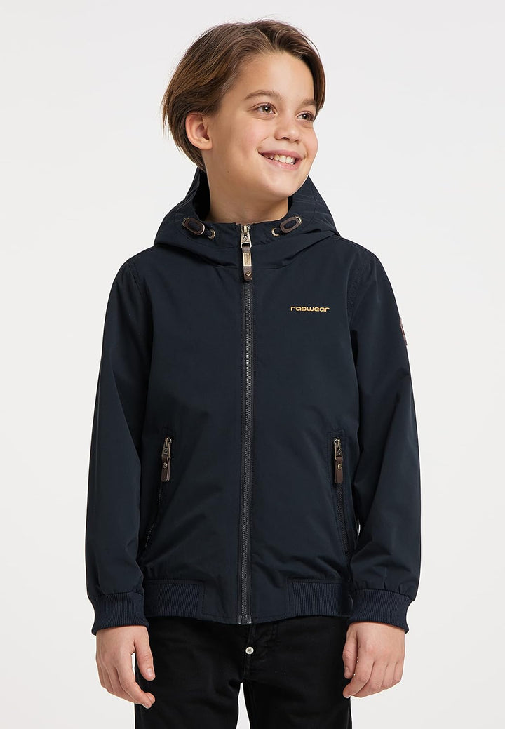 Ragwear Matys Jungen Jacke Übergangsjacke Blouson Sommerjacke vegane Streetwear 128 Navy Blau, 128 N