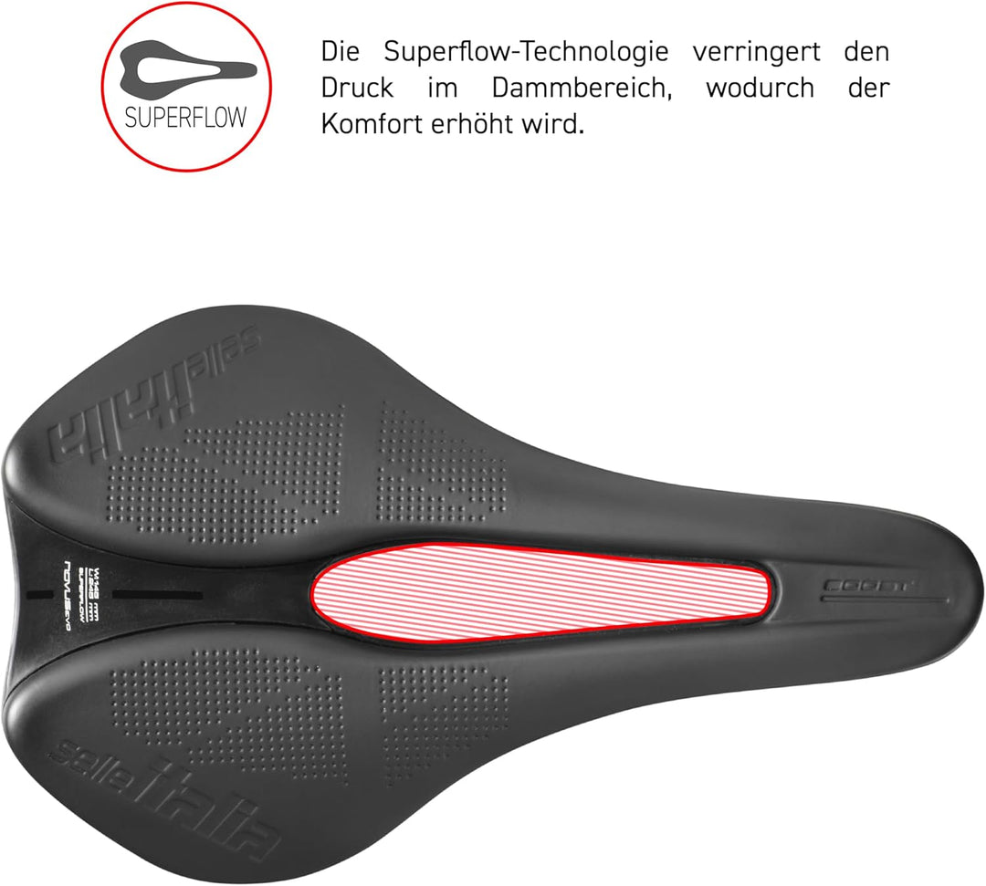 Selle Italia Unisex – Erwachsene Novus Evo Sättel Einheitsgrösse Black 21, Einheitsgrösse Black 21