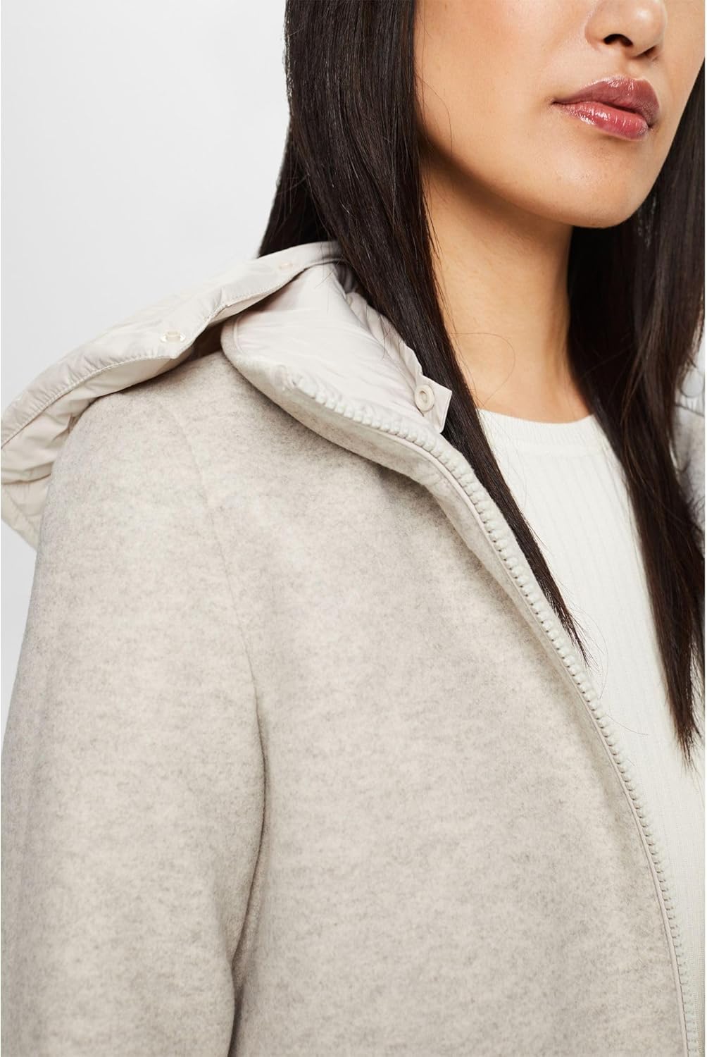 ESPRIT Damen 093eo1g329 Jacke M 290/LIGHT BEIGE, M 290/LIGHT BEIGE