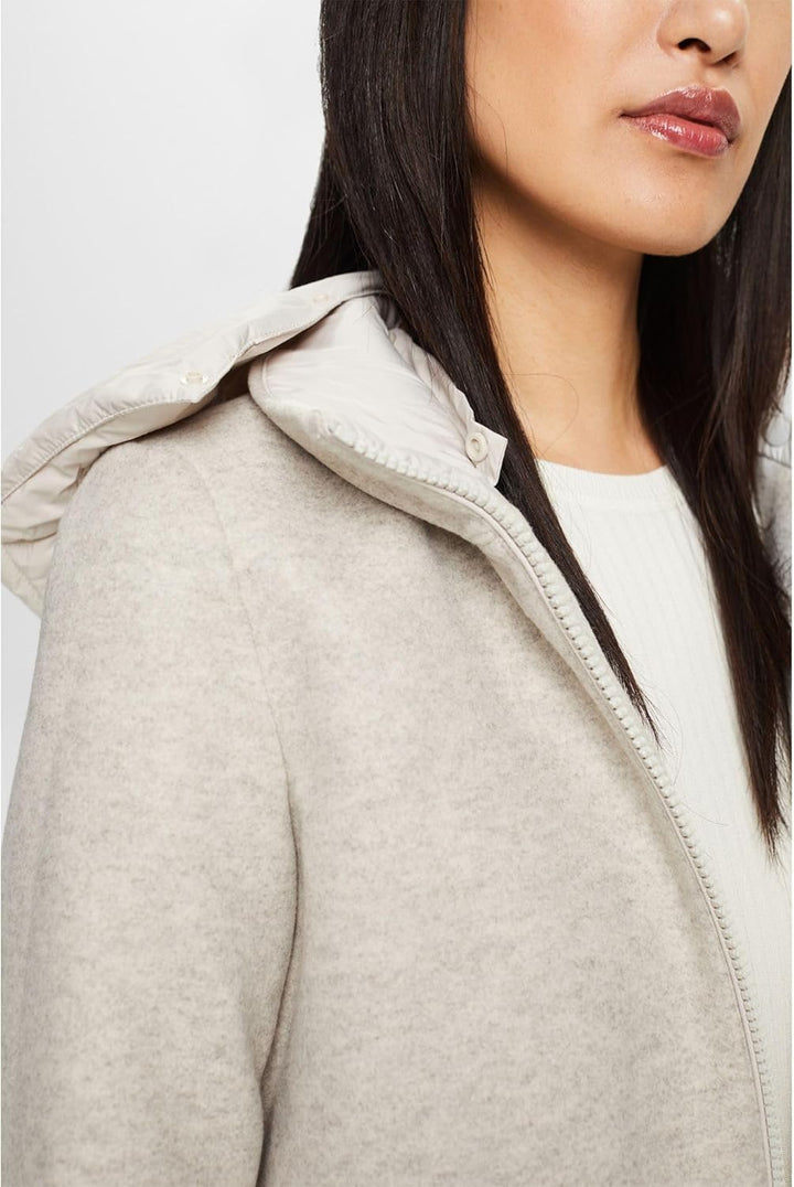 ESPRIT Damen 093eo1g329 Jacke M 290/LIGHT BEIGE, M 290/LIGHT BEIGE