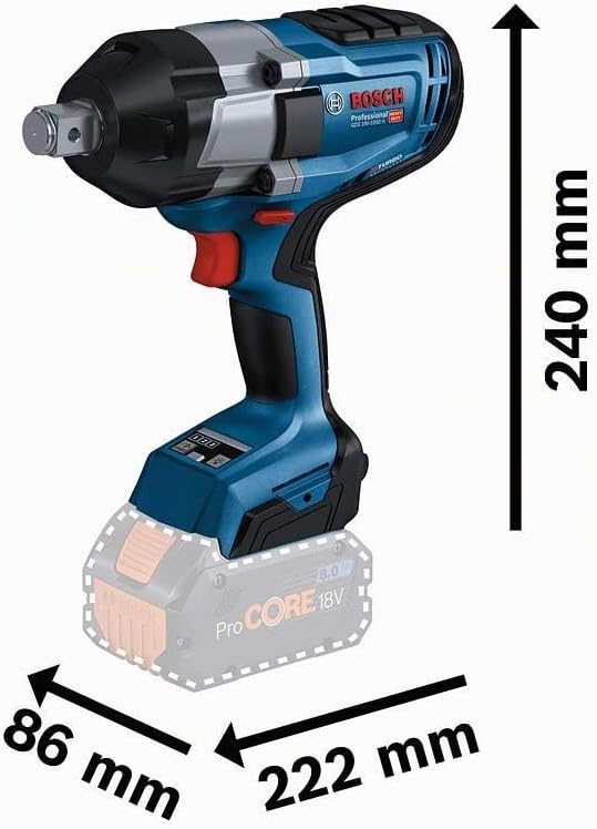 Bosch Professional 18V System BITURBO Akku Drehschlagschrauber GDS 18V-1050 H (inkl. 2x ProCORE 18V