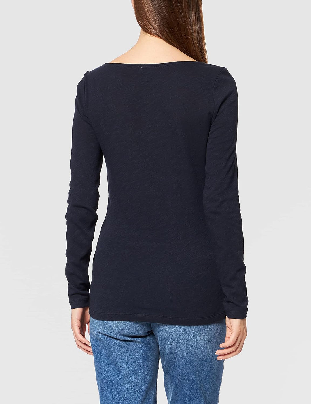 Marc OߴPolo Damen Langarmshirt aus Bio-Baumwolle Unterziehshirt XXS Blau, XXS Blau