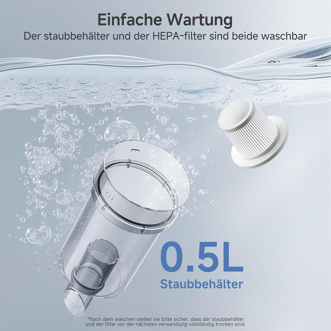 SIMPLUS 9-in-1 Staubsauger mit Kabel 400W, 16KPa Stielstaubsauger & Handstaubsauger, 1kg Leicht, HEP