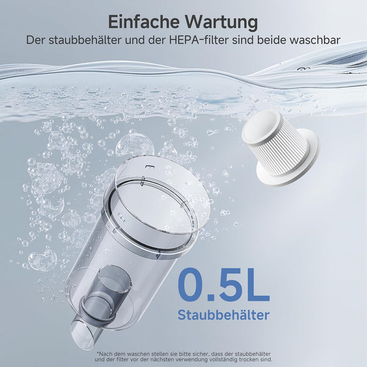 SIMPLUS 9-in-1 Staubsauger mit Kabel 400W, 16KPa Stielstaubsauger & Handstaubsauger, 1kg Leicht, HEP