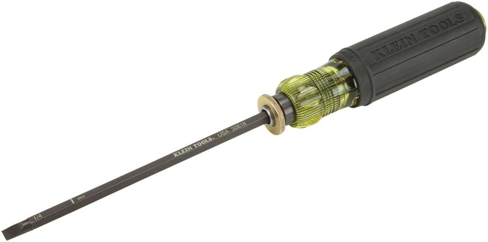Klein Tools 32751 Schraubendreher mit verstellbarer Länge 4 bis 8 Zoll, 2 Kreuzschlitzspitze und 1/4