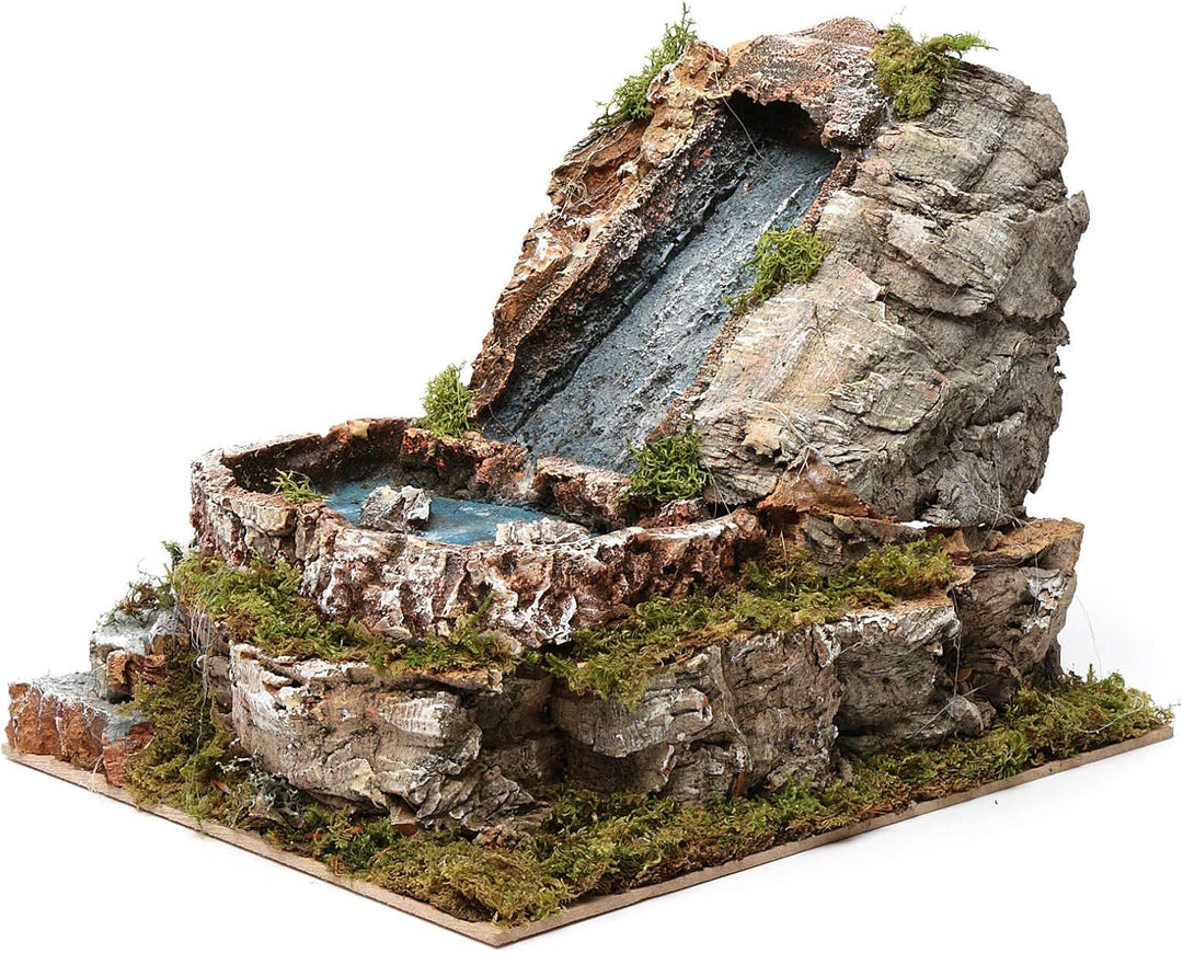 Holyart Wasserfall und Kleiner See, für 9-10 cm Krippe, 20x20x25 cm