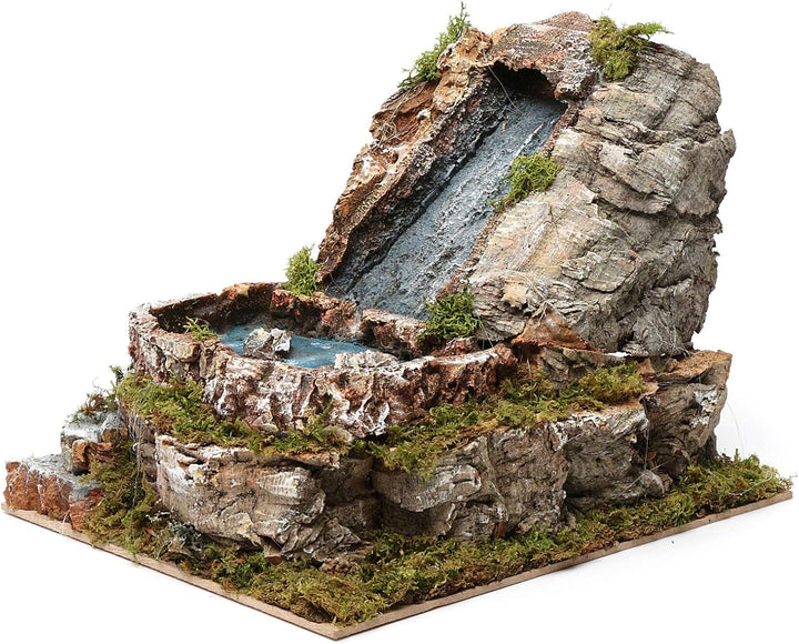 Holyart Wasserfall und Kleiner See, für 9-10 cm Krippe, 20x20x25 cm