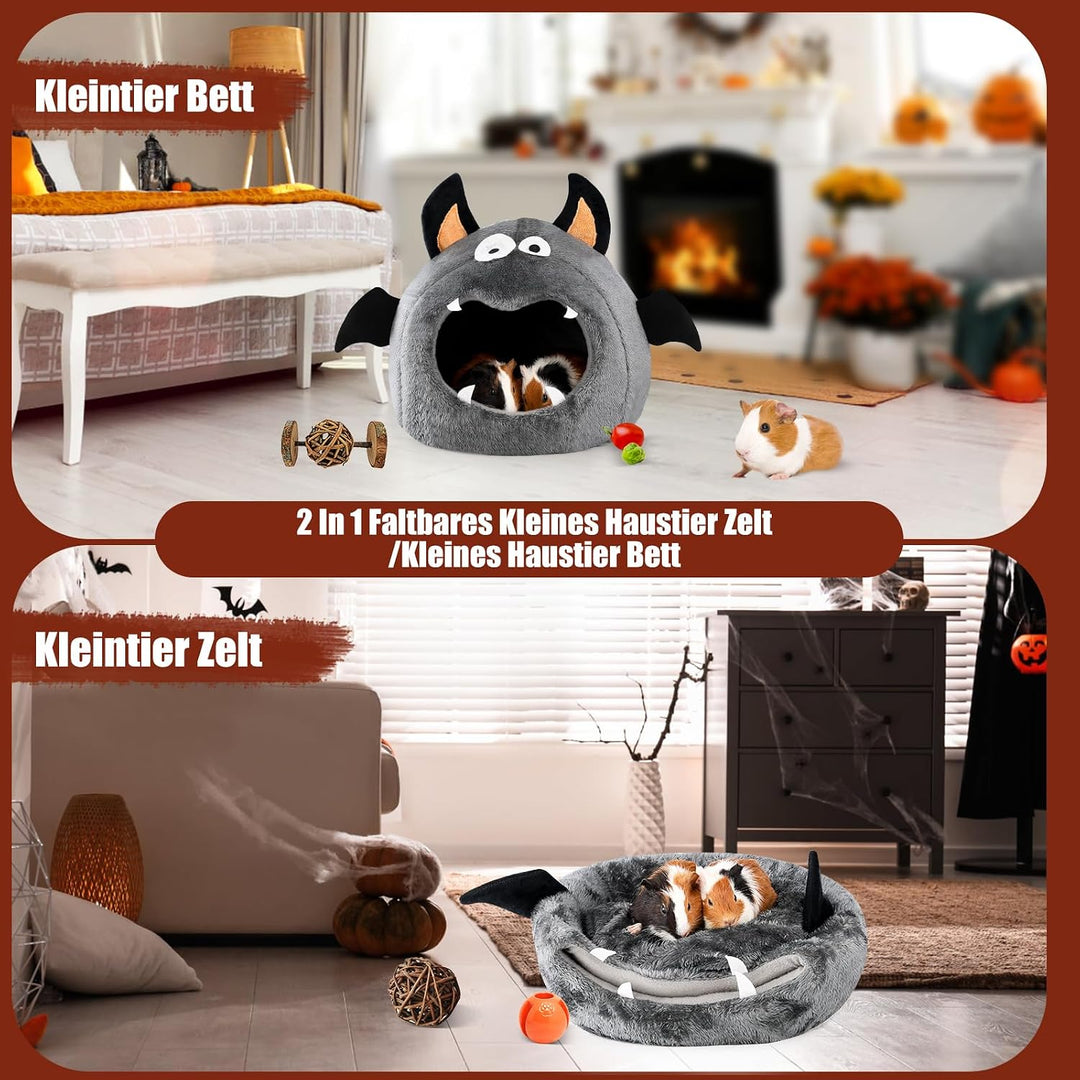 ONEJU Meerschweinchenbett, Meerschweinchenversteck, Kaninchenbett, Kaninchenversteck, Meerschweinche