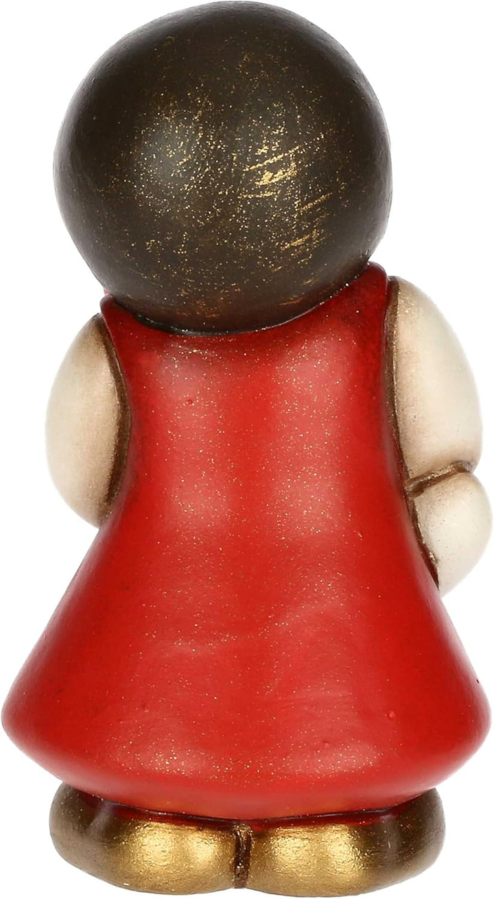 THUN, Mädchen mit Gans aus hochwertiger Keramik, Kollektion Klassische Krippe, Weihnachtskrippenfigu
