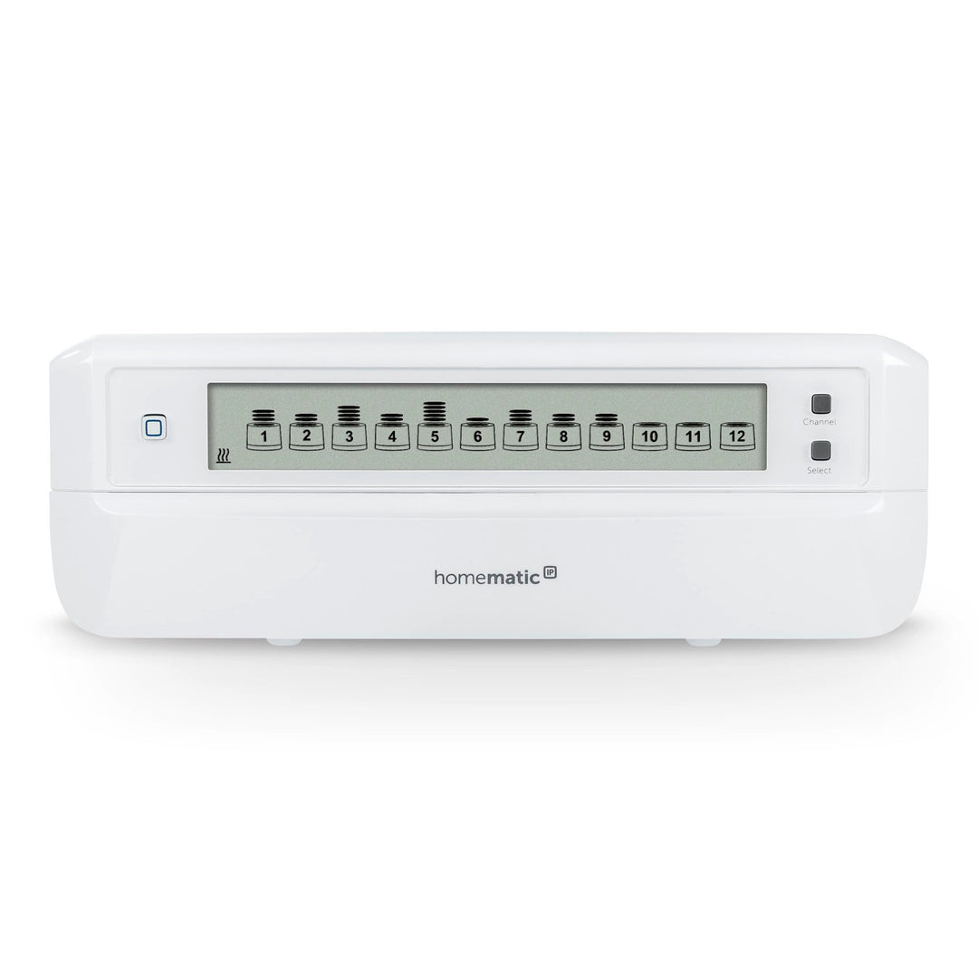Homematic IP Smart Home Fussbodenheizungscontroller – 12-fach, motorisch, digitale Steuerung Fussbod
