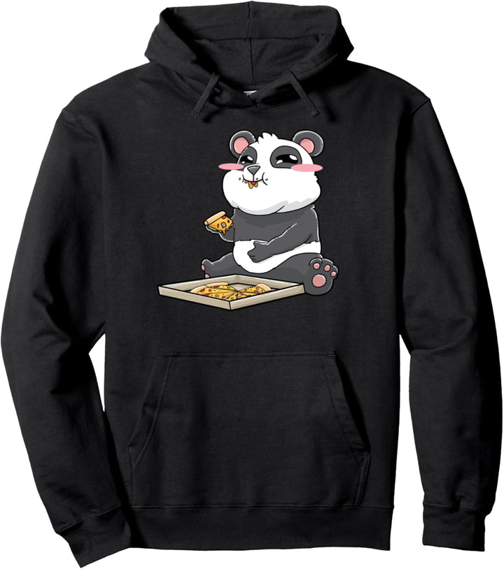 Panda Pizza Kawaii Pullover Hoodie
