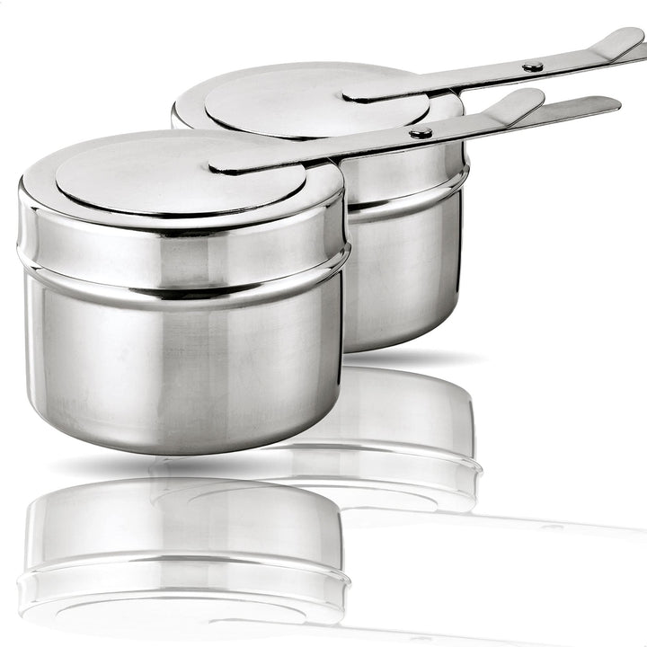 Kerafactum® - 2 Stück Brennbehälter Brennpaste Brennpastenbehälter Behälter für Fondue Speisewärmer