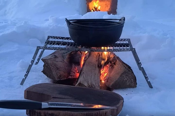 Bitty Big Q Campinggrill aus 316 Edelstahl, ultrakompakt, tragbar, leicht