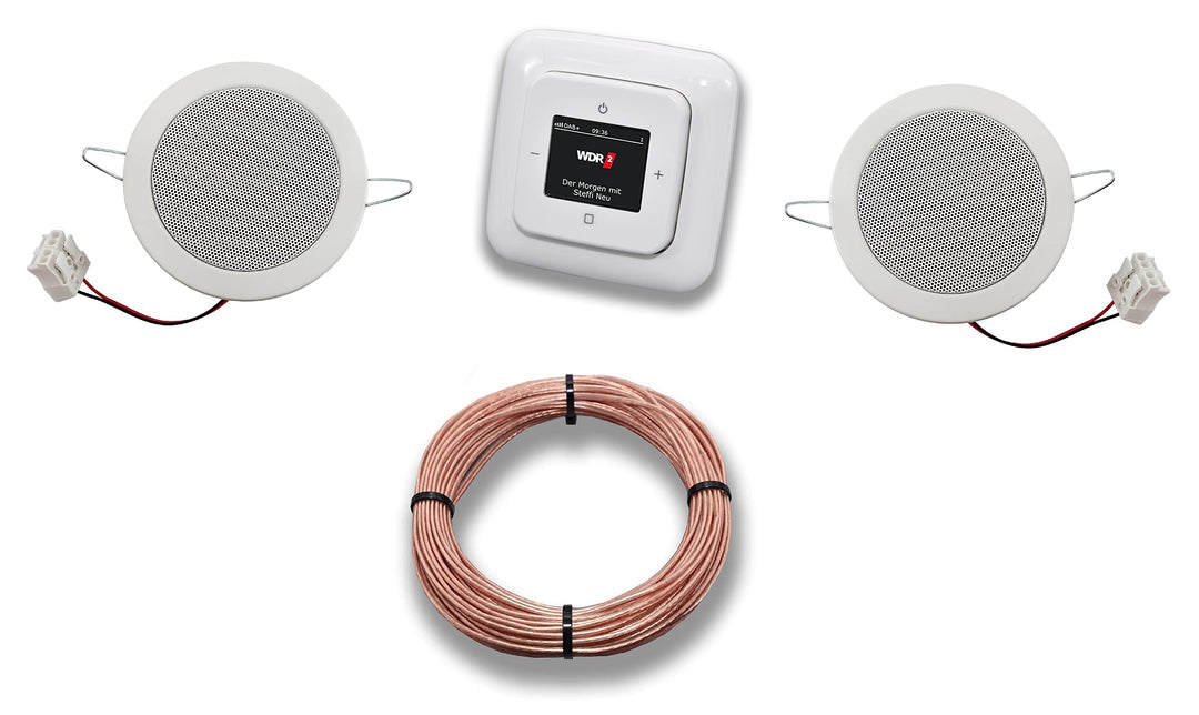 Busch Jäger DAB+ (DAB plus) Unterputz Unterputzradio 8215 U – 101 (8215U-101) alpinweiss Komplett-Se