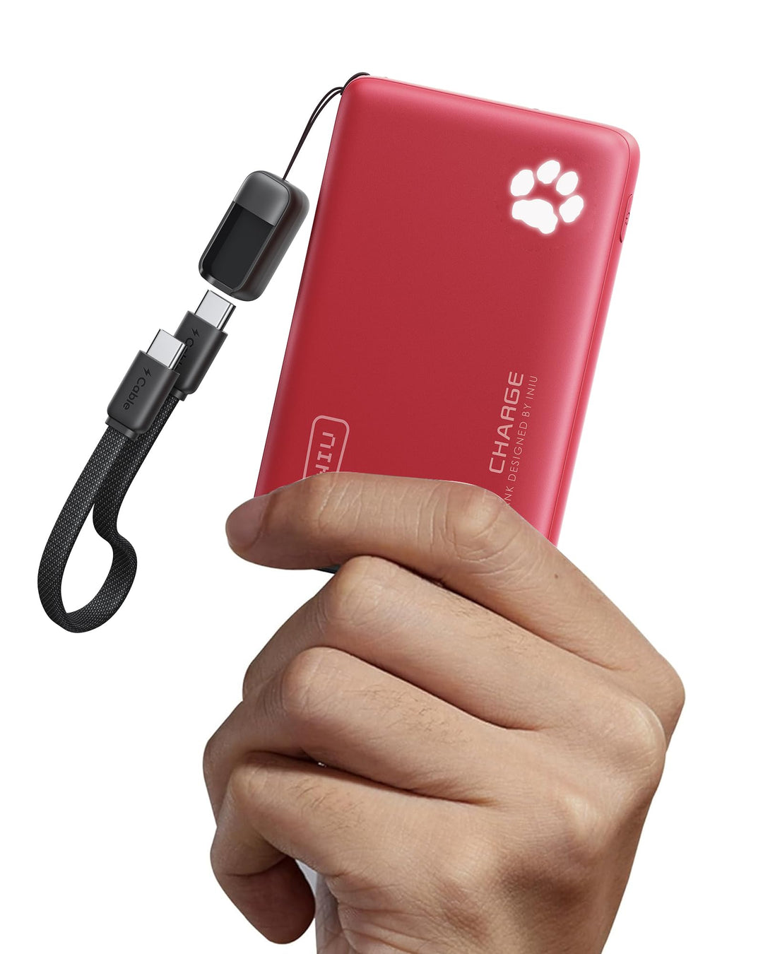 INIU Power Bank, 45W 10000mAh Powerbank Leichteste und Klein Aber Stark (USB C In & Out), PD3.0 Exte