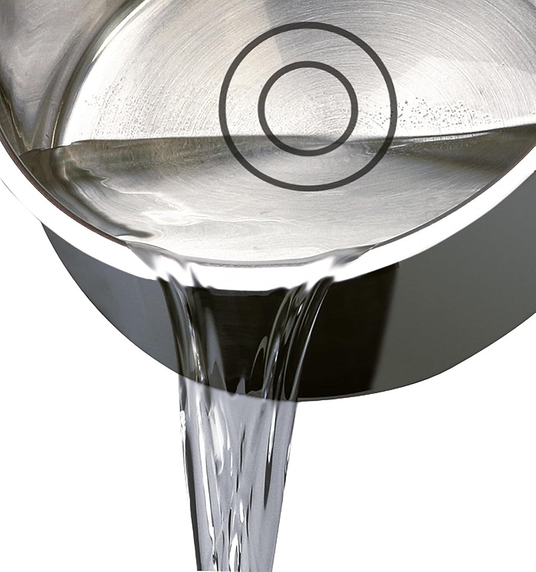 ELO 12225 Fleischtopf m.GD 24 cm Serie Turmalin, Induktion, Edelstahl satiniert, rutschfeste Kunstst