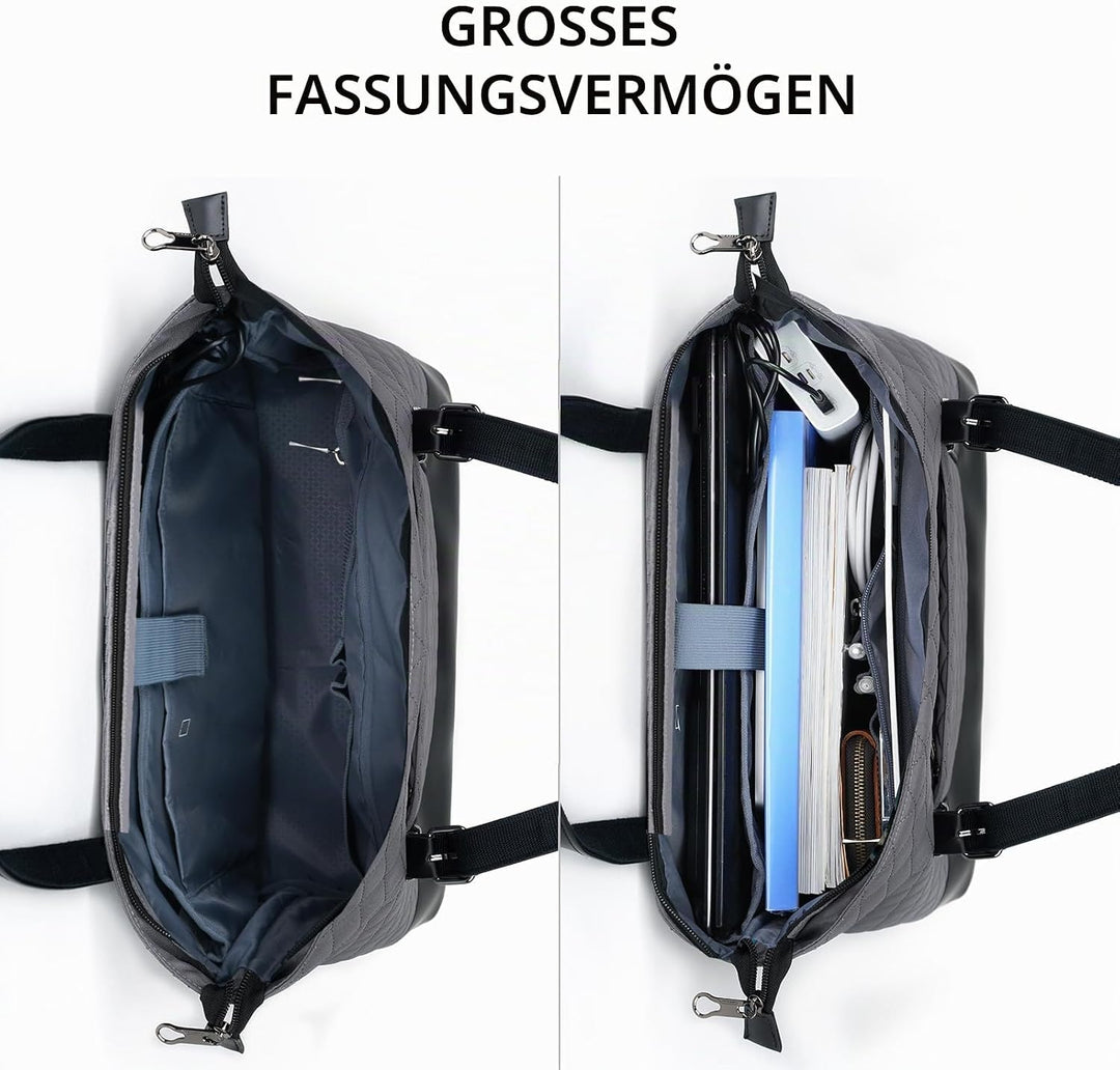 KROSER Laptop-Tragetasche für Damen, Arbeitstasche Geldbörse Lehrertasche 15,6 Zoll Laptoptasche Com