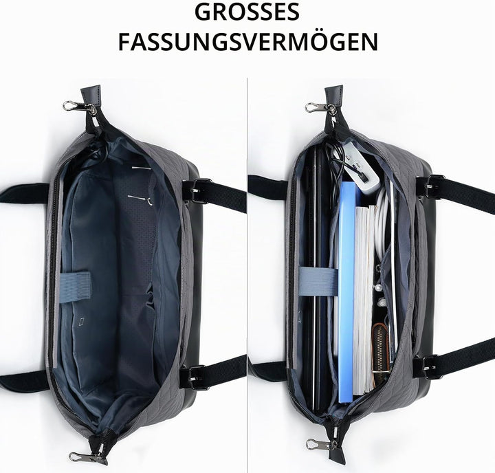 KROSER Laptop-Tragetasche für Damen, Arbeitstasche Geldbörse Lehrertasche 15,6 Zoll Laptoptasche Com