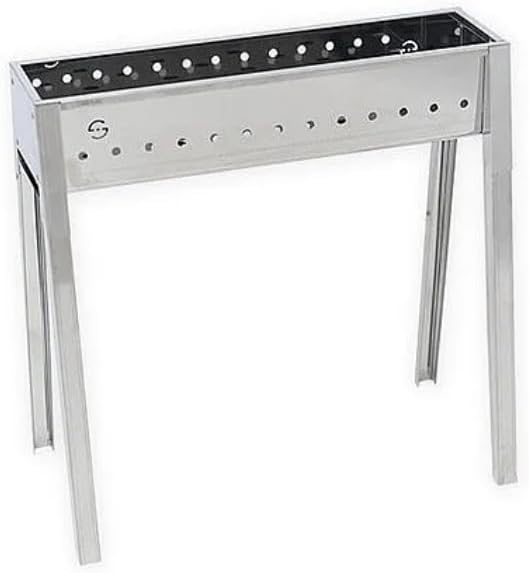 Lisa Kabelkanal und Holzkohlegrill, Edelstahl, Milano, 100 cm