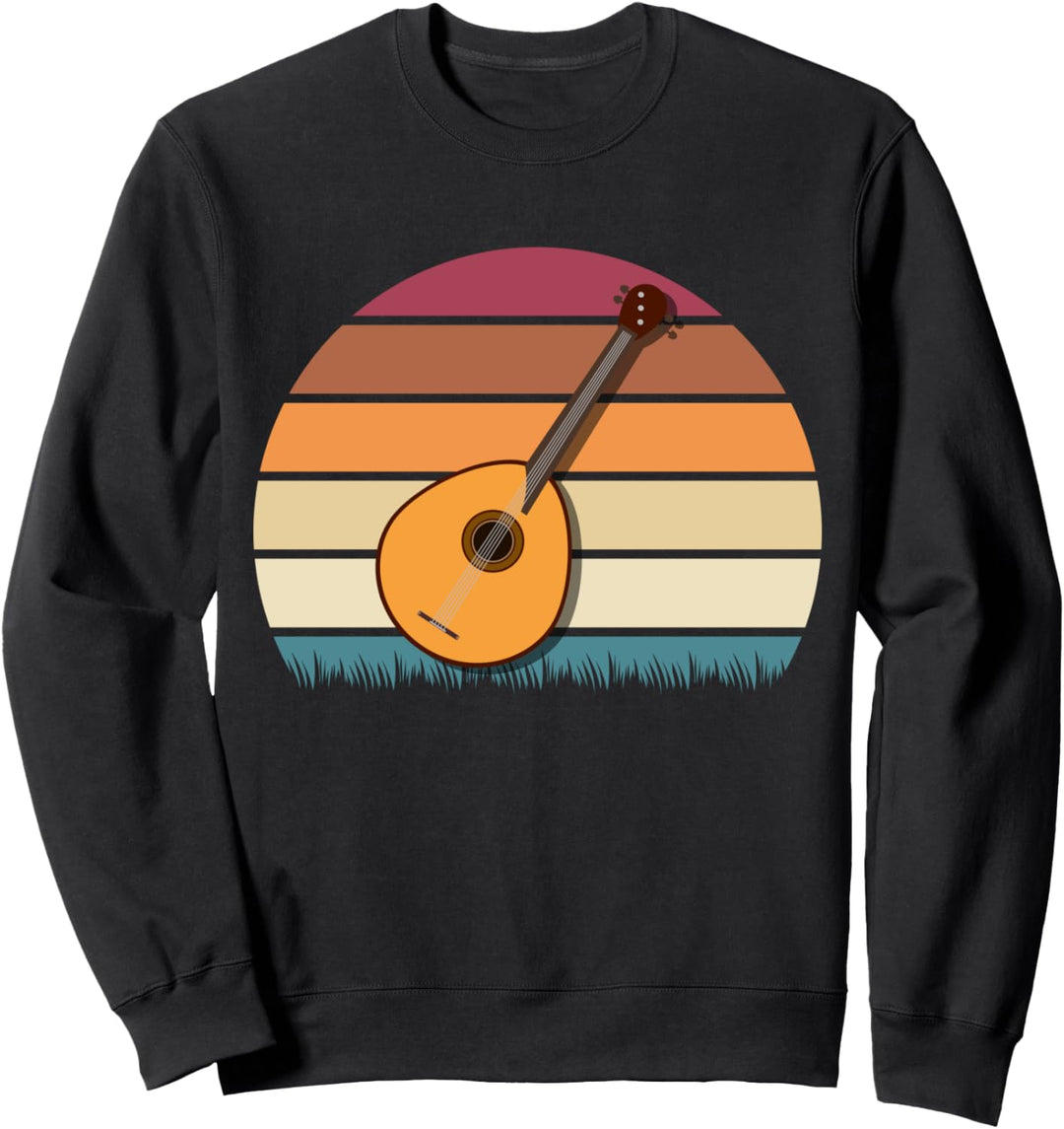 Bluegrass Mandoline Banjo Fiddle Vintage Retro Mandoline Sweatshirt
