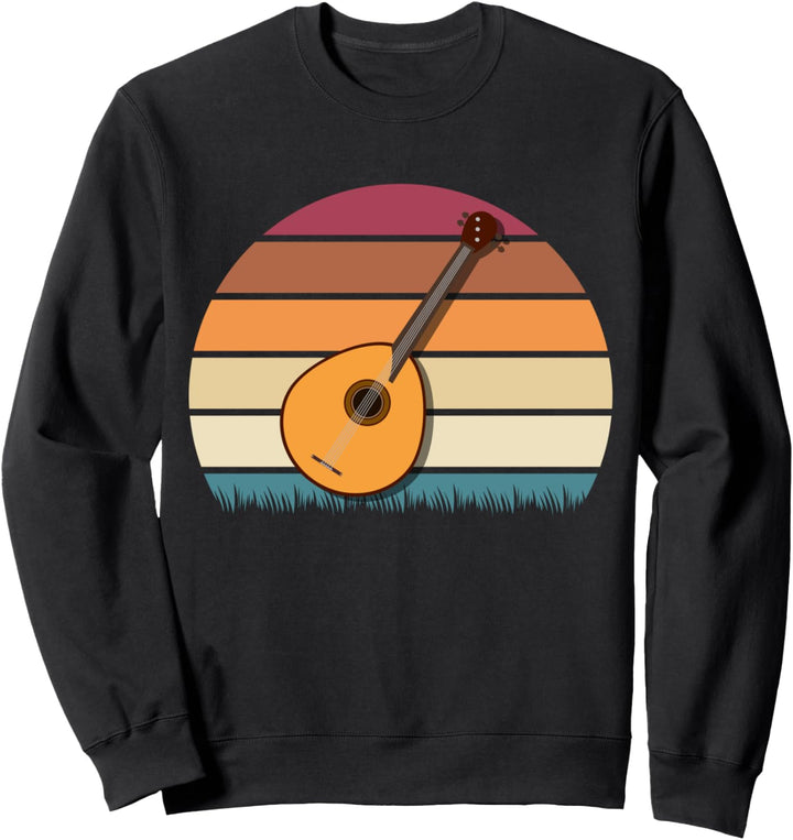 Bluegrass Mandoline Banjo Fiddle Vintage Retro Mandoline Sweatshirt