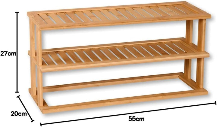 Kesper | Küchenregal, Material: Bambus, Masse: 55 x 27 x 20 cm, Farbe: Braun | 58806