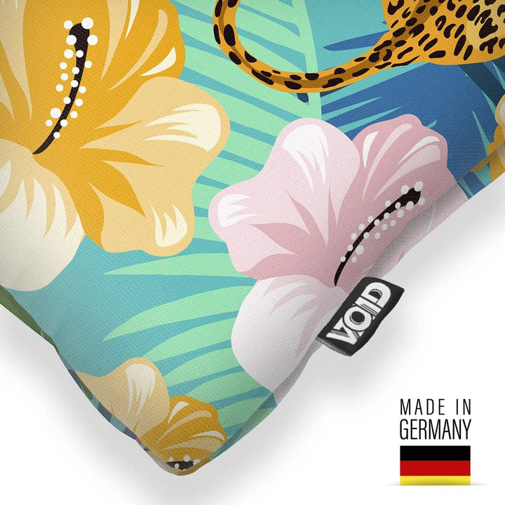 VOID Flamingo Leopard Hibiskus Kissenbezug Kissenhülle Sofakissen Kissen Deko Outdoor-Kissen Dekokis