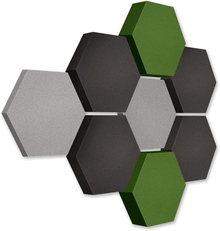 platino24 Akustikpaneele 8 Elemente Edition LOFT 3D I Ø 300mm Akustikplatten Schalldämmung Wand & De