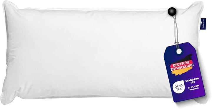 Traumnacht orthopädisches Wasserkissen mit anpassbarer Füllmenge, Bezug aus 100% Baumwolle, 40 x 80