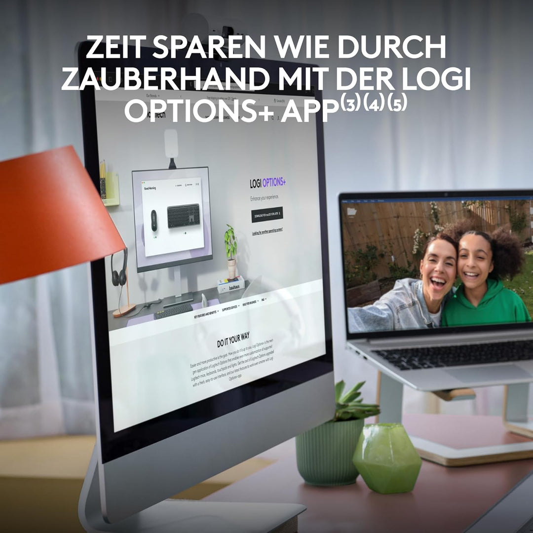 Logitech Signature Slim K950 kabellose Tastatur, schlankes Design, Wechseln zwischen Geräten beim Ti