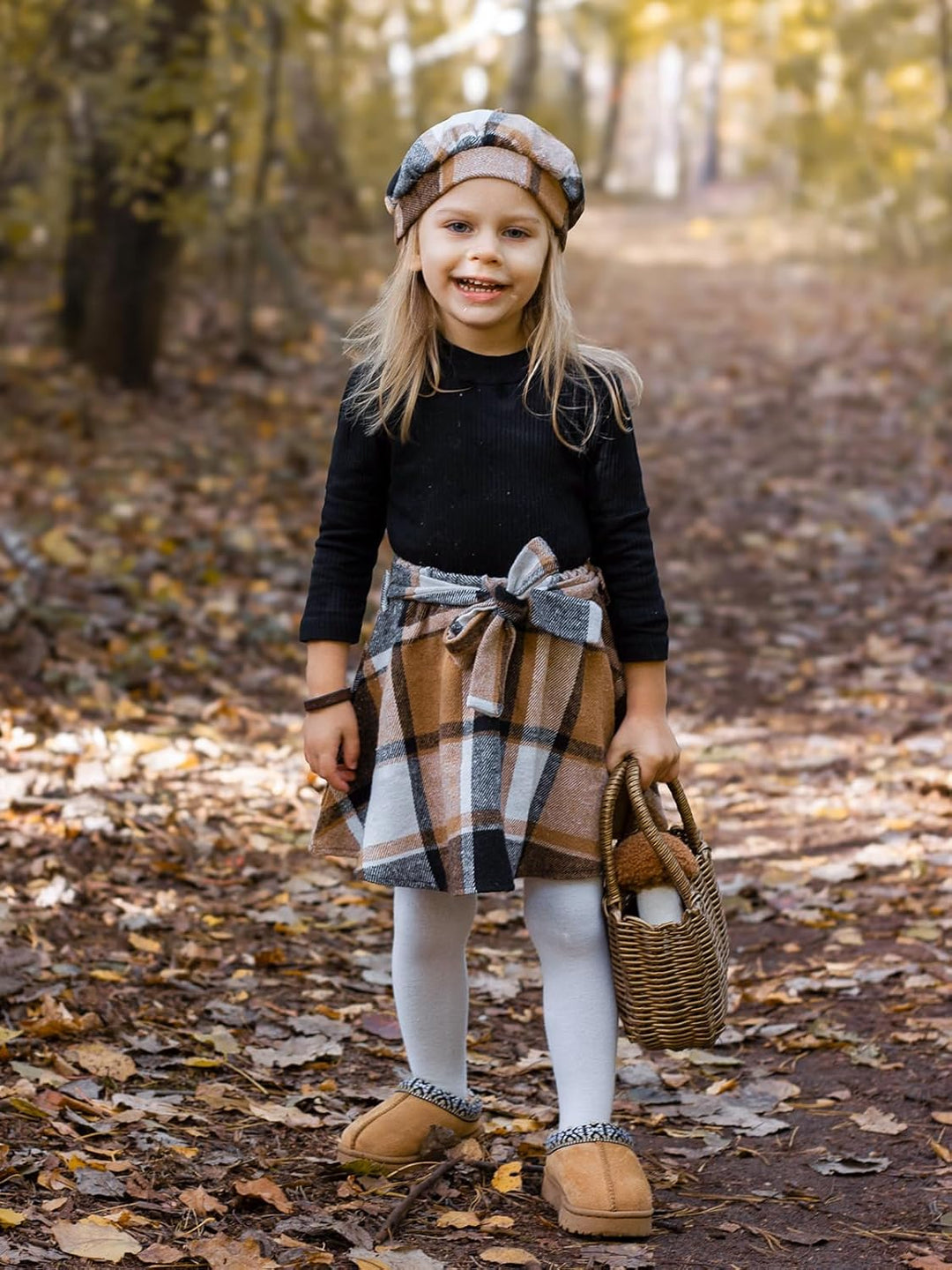 Miipat Kleinkind Mädchen Kleidung Set Mädchen Outfits Set Lange Ärmel Pullover Tops mit Mini Rock Se