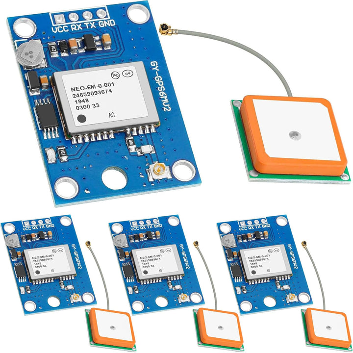4 Pack GY-NEO6MV2 NEO-6M GPS Modul Flugsteuerungs Modul Platine 3 V-5 V mit Superstarker Keramik Ant