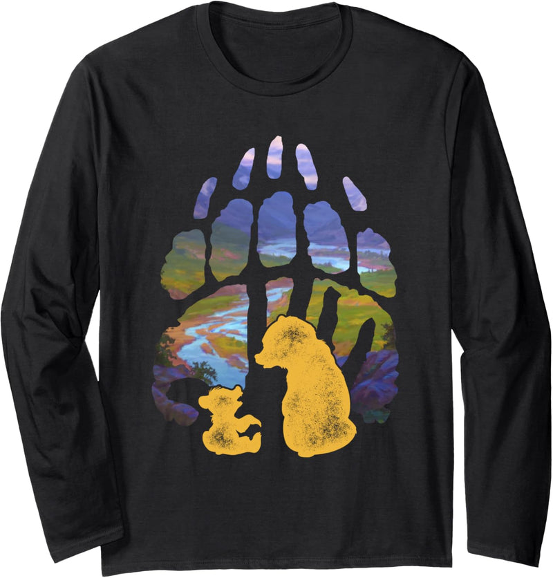 Disney Brother Bear Kenai Koda Paw Silhouette Langarmshirt