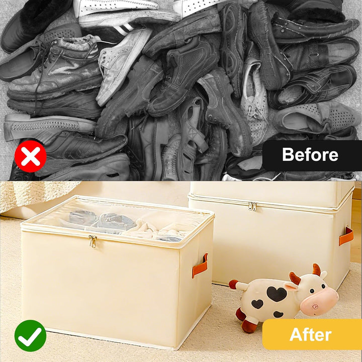 YYTECH 2 Stück Schuhaufbewahrung Schuhorganizer Schuhschrank, Schuh Organizer, Schuhaufbewahrung Pla