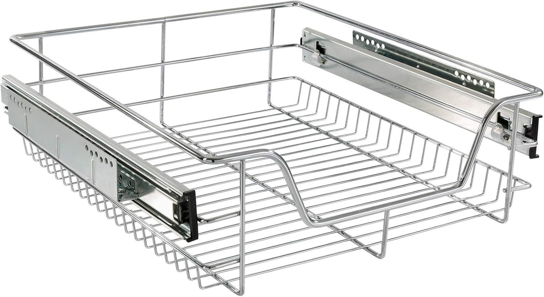Arebos 2X 50 cm Teleskopschublade Küchenschublade Korbauszug Schrankauszug Schlafzimmerschublade