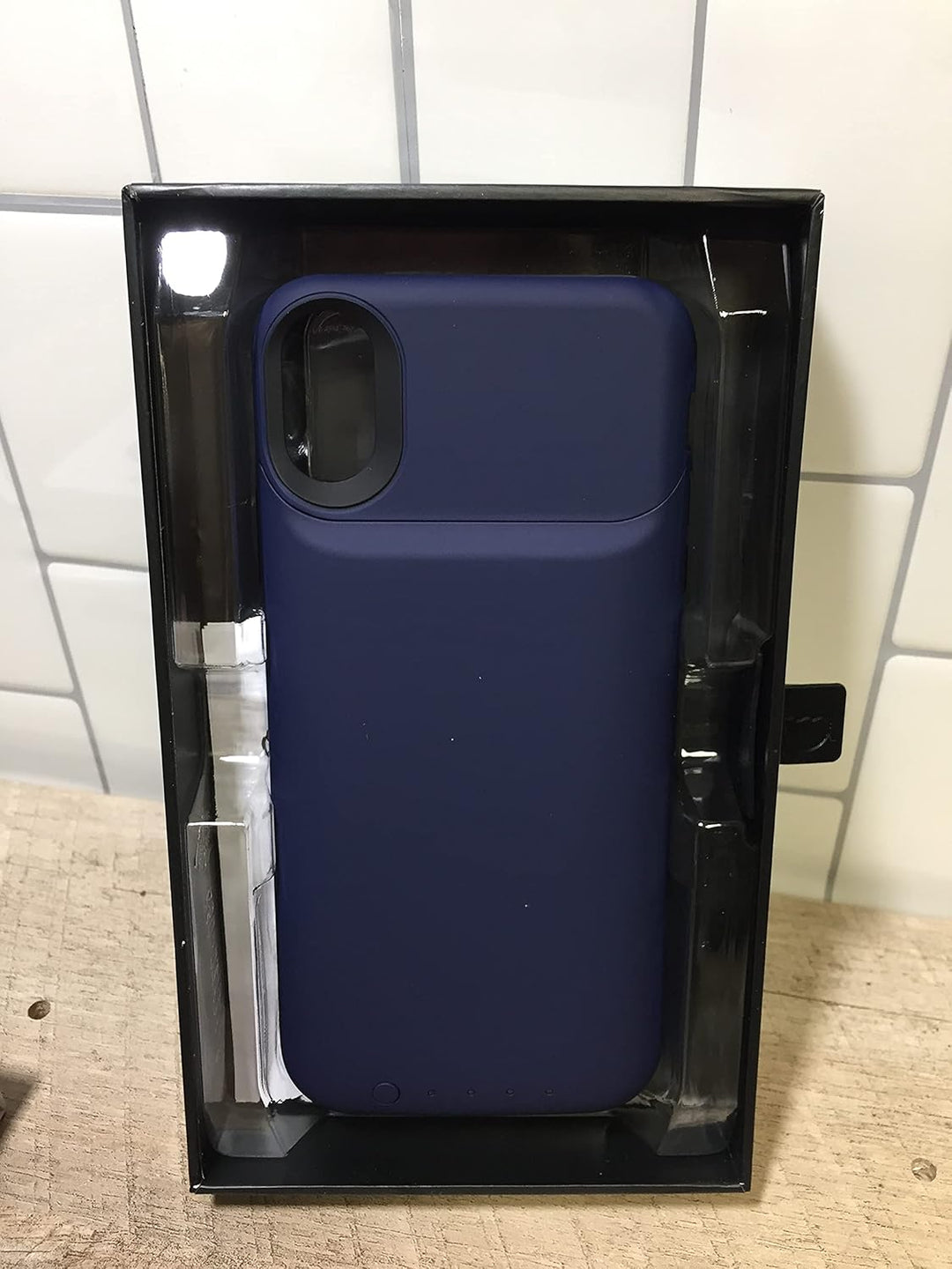 Mophie Juice Pack Wireless - Qi Wireless Charging - Schutzhülle für Apple iPhone X - Blau (401002006