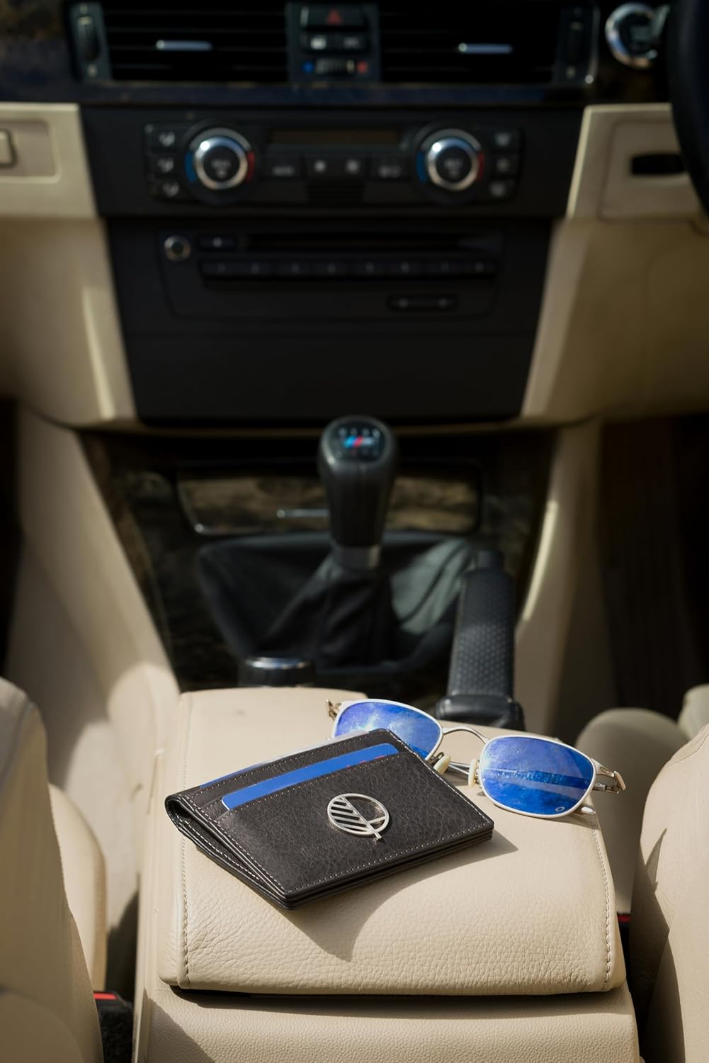 Elegante kompakte „Active” Luxus Herren Geldbörse Brieftasche Geldbeutel von Drew Lennox aus hochwer