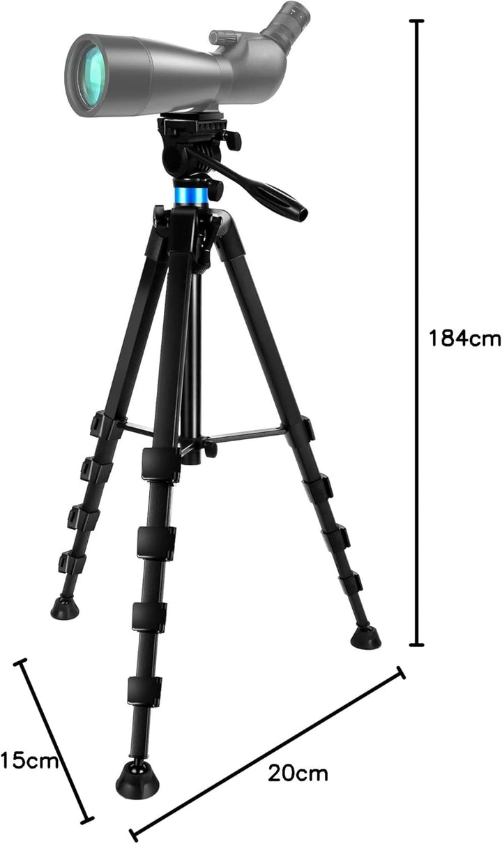 184 cm Spotting Scope und Fernglas Heavy Duty Stativ, Schiessen Jagd Rest V Yoke Stand mit Fernglas