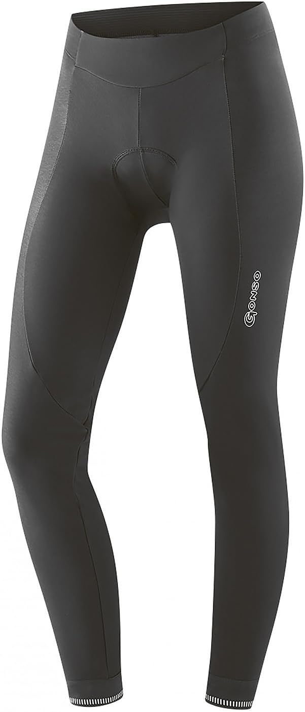 Gonso Damen Radhose (lang) Sitivo Tight W, 44 Lang Schwarz / Fire