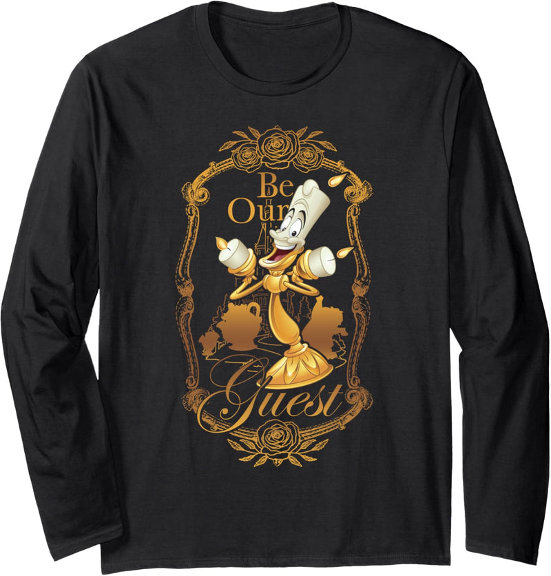 Disney Beauty And The Beast Lumiere Be Our Guest Langarmshirt