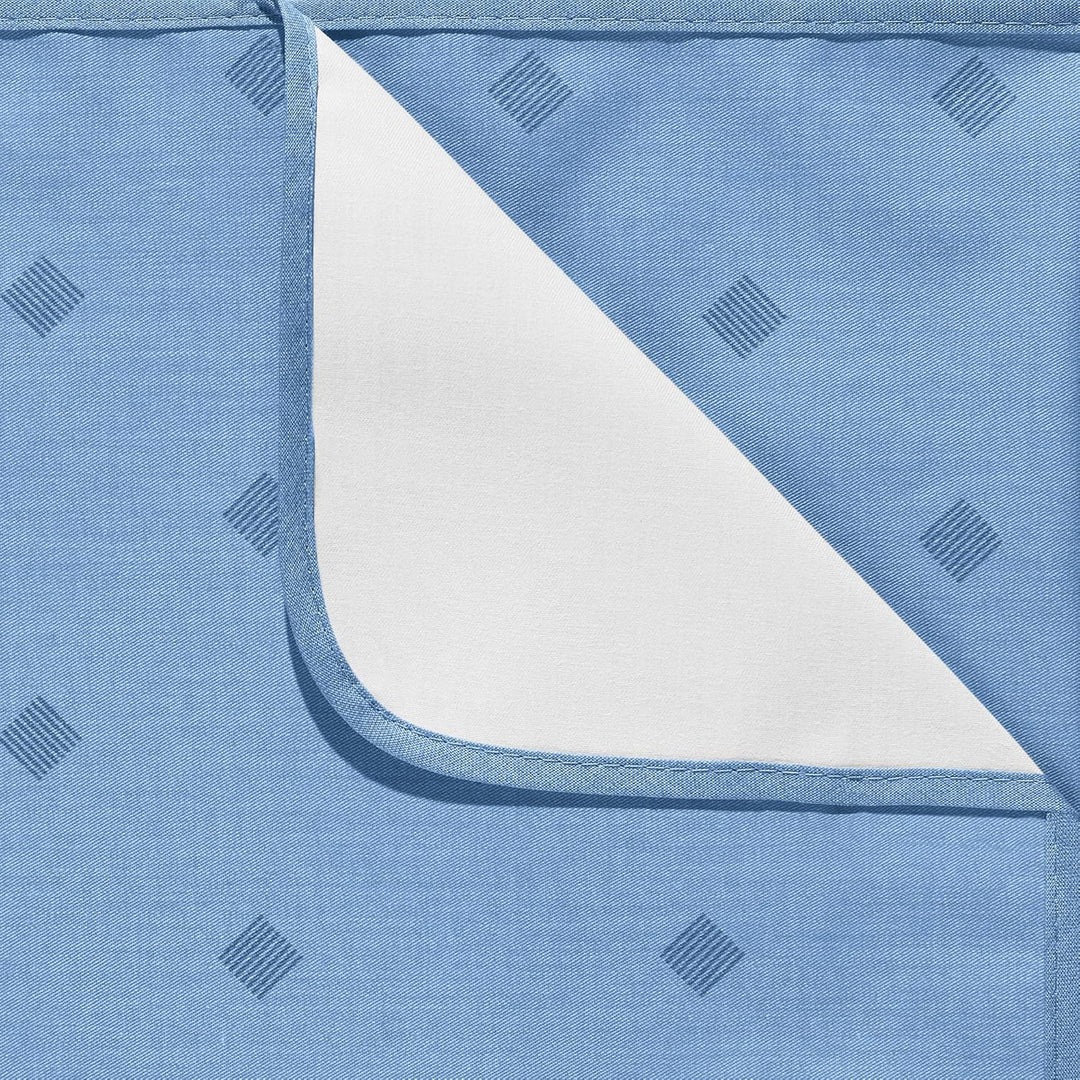 Erwin Müller abwaschbare Tischdecke, Tischwäsche Neuss im Rautendesign, blau Grösse 130x250 cm - acr