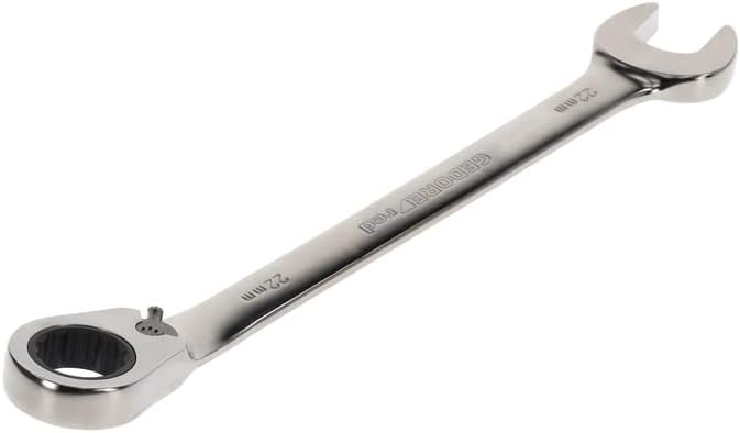 GEDORE red Ringratschenmaulschlüssel, umschaltbar, SW 22 mm, abgewinkelt, flach, 12-kant, Schraubens