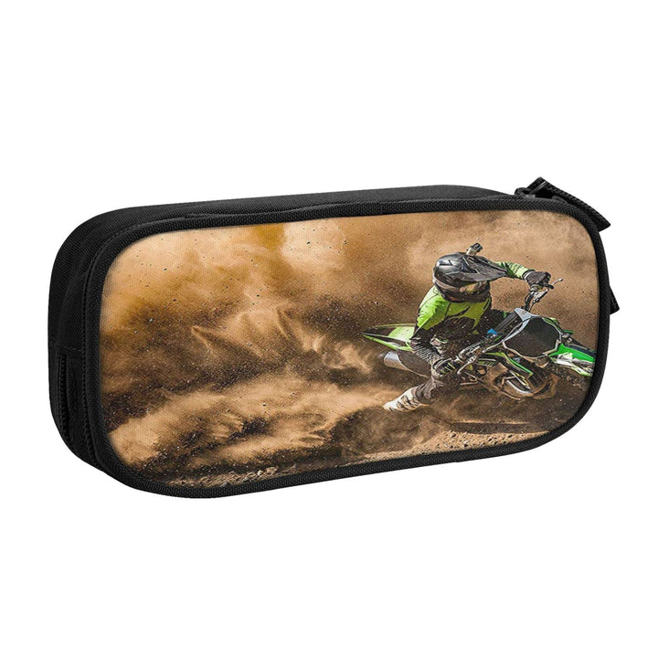 Federmäppchen Mäppchen Motocross Dirtbike 013 Federtaschen Stiftetasche Geeignet für Schule Büro Jun