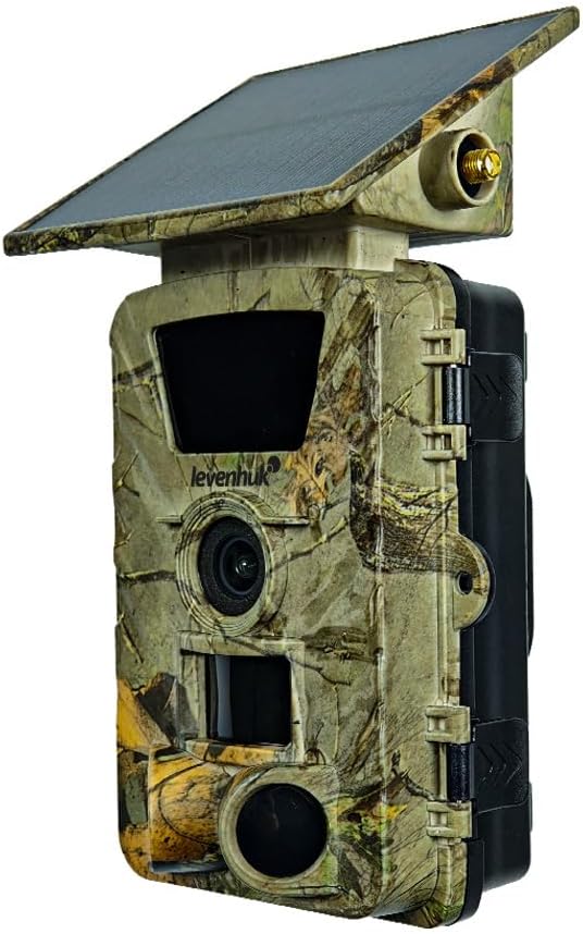 Levenhuk Trap WF30 Wildkamera – 60MP 5K Tierkamera mit Nachtsicht, PIR Bewegungsmelder, IR/Farbmodus
