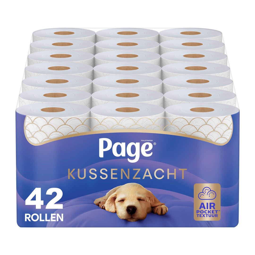 Page Toilettenpapier - Kissen weiches Toilettenpapier - 42 Rollen - Vorteilspack 1 stück (42er Pack)