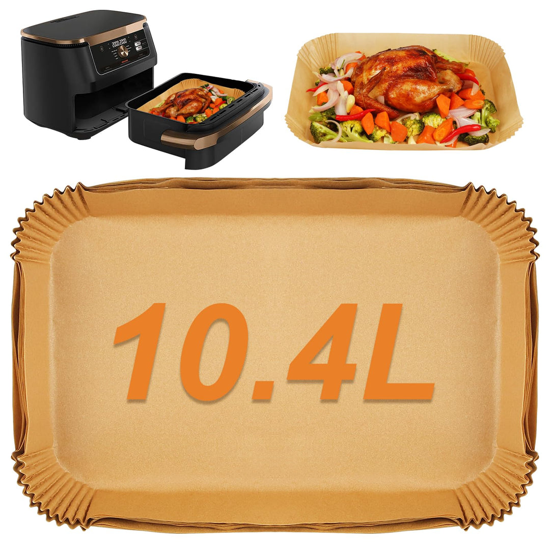 Grosse Luftfritteusen-Einsätze für Ninja AF500UK Duronic AF34, Luftfritteusen-Papierzubehör für 10,4