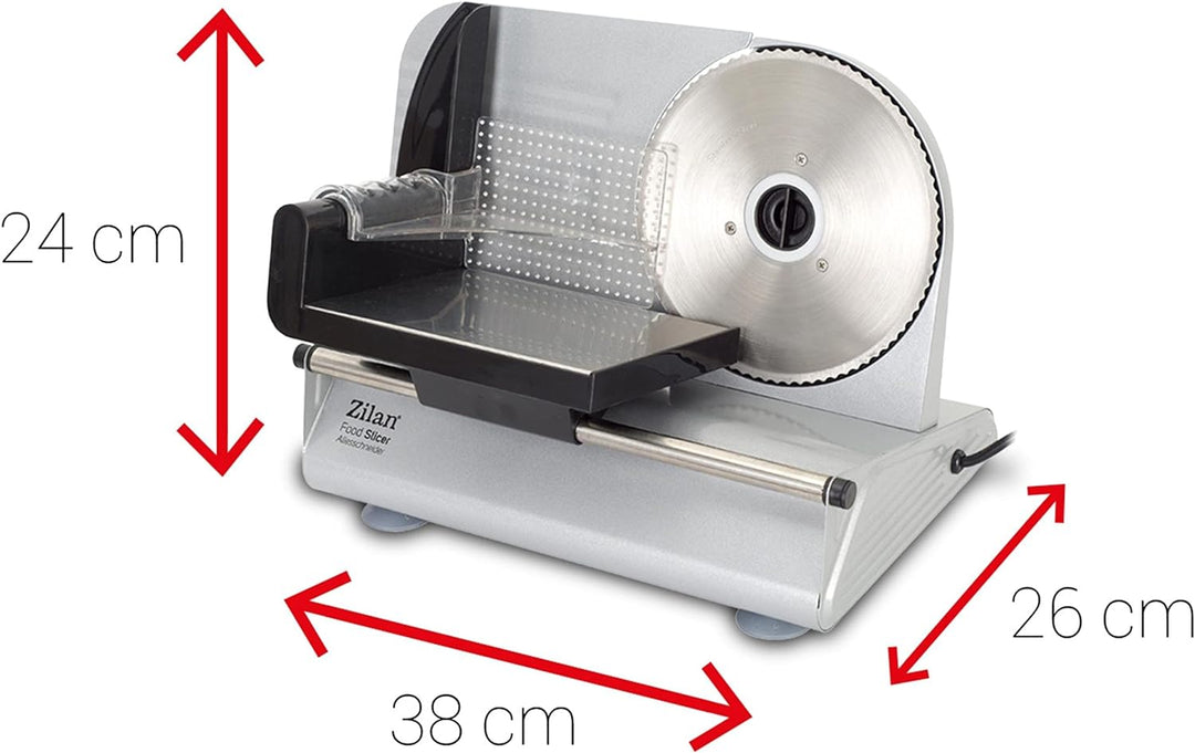 Brotschneidemaschine | Edelstahlklinge Ø190 mm | Schneidestärke 0-15 mm | Brotschneider | Bread Slic