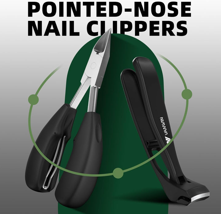 5-in-1 Nagelknipser Set – Professionelles Fusspflege-Set für Dicke Zehennägel, Eingewachsene Nägel,