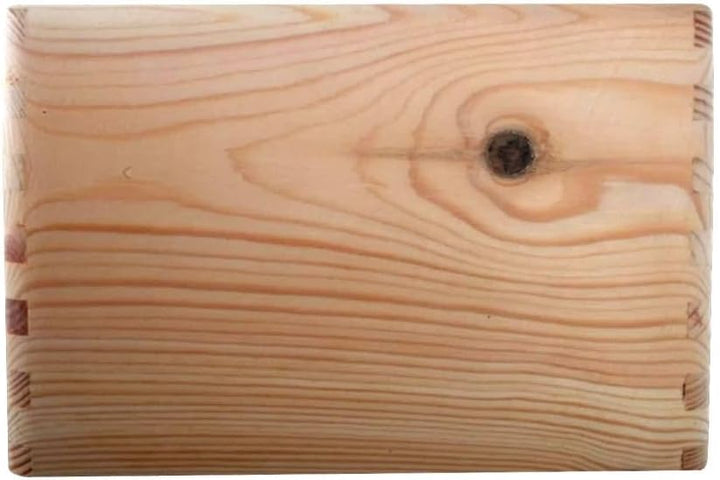 Wooden World - Quadratische Holzbox aus Kiefernholz, natur, 20x20x13 cm - eine solide Kiste zur Aufb