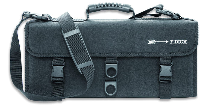 F. DICK Messertasche ohne Inhalt (Tasche unbestückt, mit 13 Fächern, Kunstfaser-Material, Messer-Tas